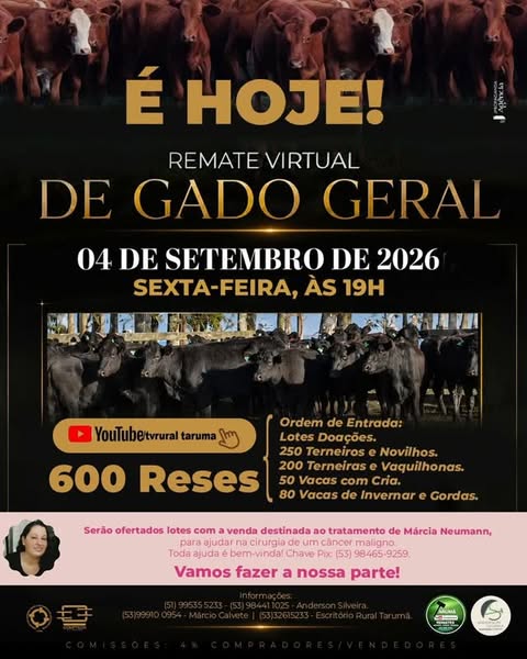 Remate de Reprodutores e Ventres da 45° Expofeira de São Lourenço do Sul